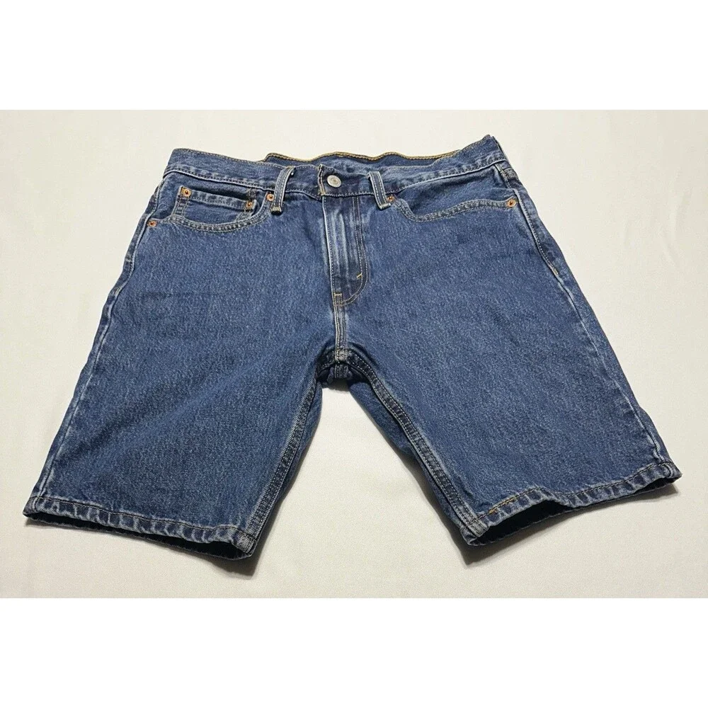 Levis 405 Standard Jean Shorts Jorts Denim Casual 10” Inseam Men’s Size 32